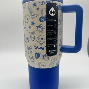 Hydrojug 20oz Blue Western Charm